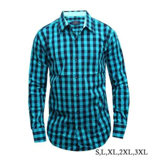 Checkered Cotton Shirt-Long sleaved