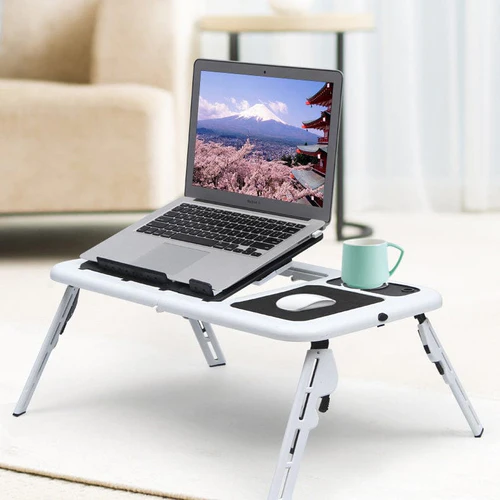 Foldable Laptop Table with inbuilt cooling fans