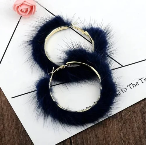 Furry Ear Rings