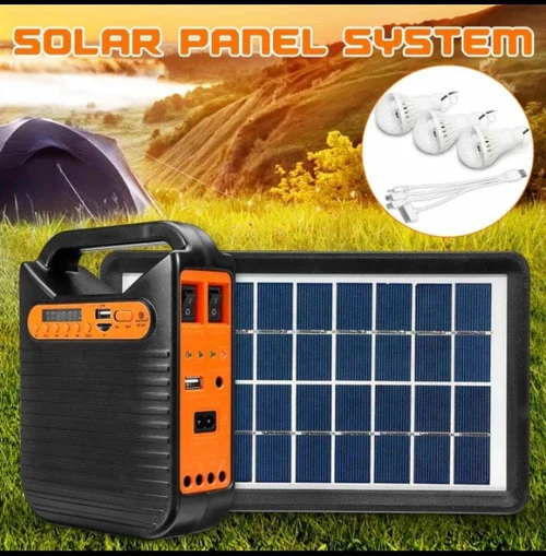 Solar Lighting Kit With Music Speaker& 3bulbs